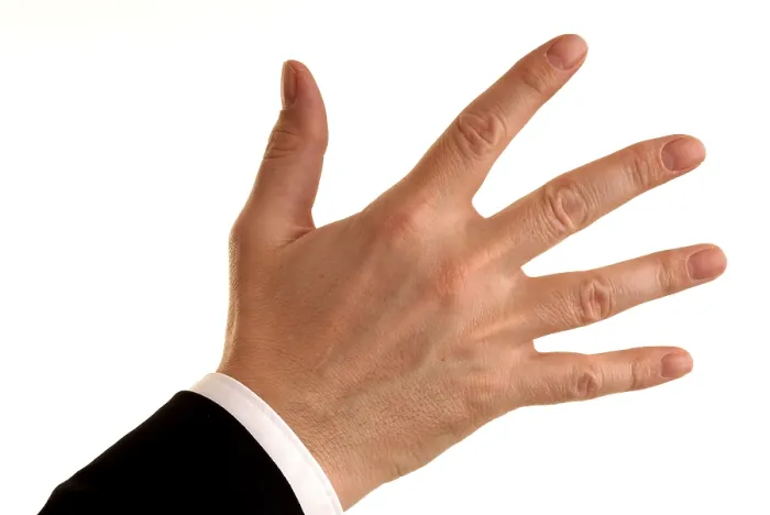 Gerahmter Druck : Hand Gerahmter Druck : Hand