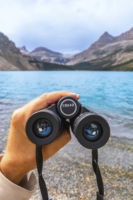 Gerahmter Druck : Händchen hält Fernglas. Gerahmter Druck : Händchen hält Fernglas.