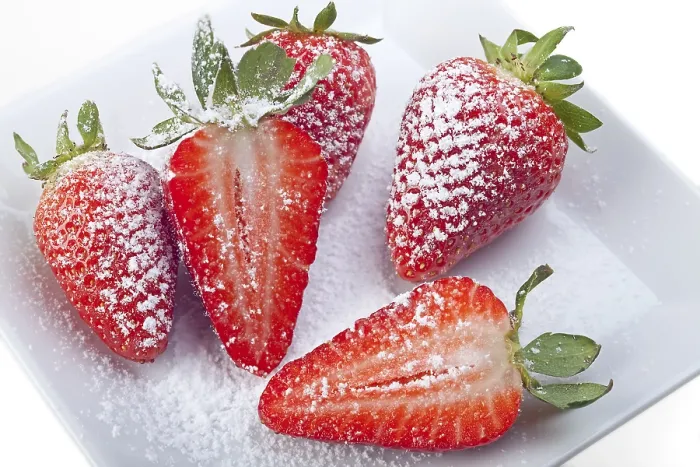 Gerahmter Druck : Handvoll Erdbeeren Gerahmter Druck : Handvoll Erdbeeren