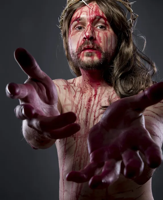 Gerahmter Druck : Hände, Jesus Christus. Gerahmter Druck : Hände, Jesus Christus.