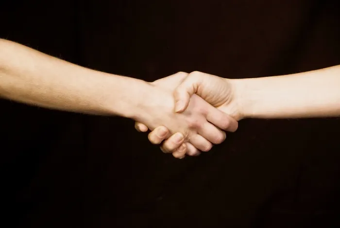 Gerahmter Druck : Handshake Gerahmter Druck : Handshake