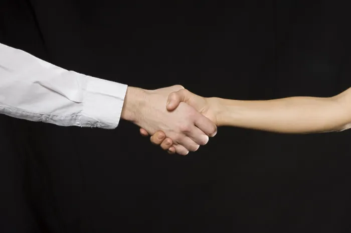 Gerahmter Druck : Handshake Gerahmter Druck : Handshake