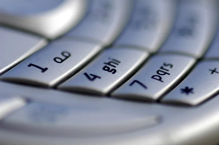 Gerahmter Druck : Handy-Tastatur Gerahmter Druck : Handy-Tastatur