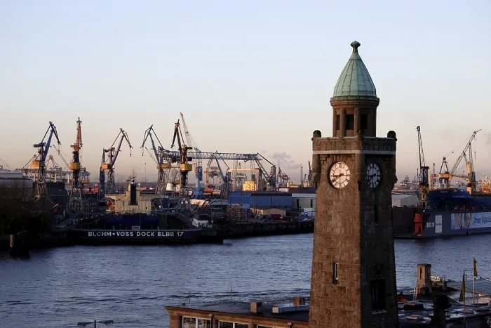 Gerahmter Druck : Hafen Hamburg Gerahmter Druck : Hafen Hamburg
