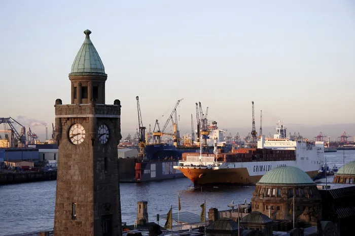 Gerahmter Druck : Hafen Hamburg Gerahmter Druck : Hafen Hamburg