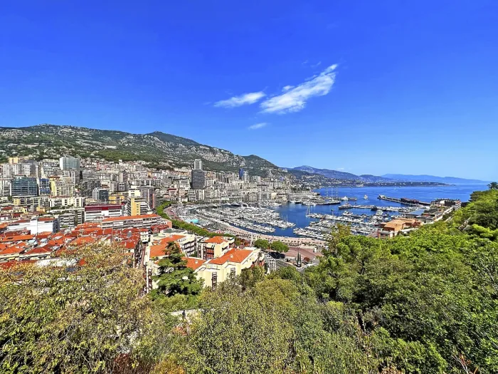 Gerahmter Druck : Hafenübersicht, Monaco Gerahmter Druck : Hafenübersicht, Monaco
