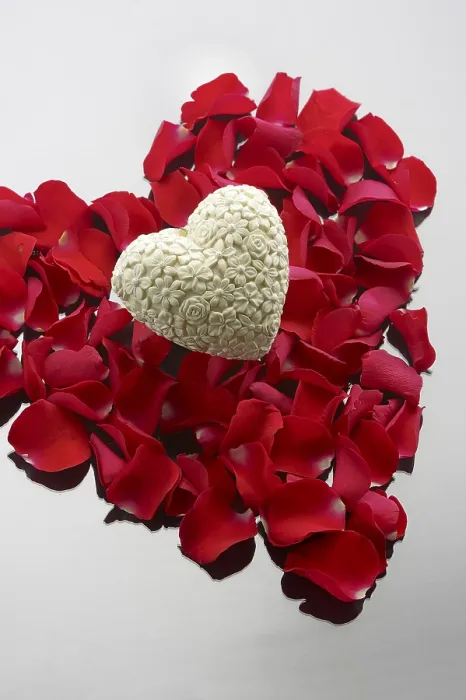 Gerahmter Druck : Herz mit Rosen Gerahmter Druck : Herz mit Rosen