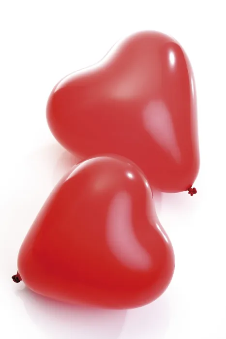 Gerahmter Druck : Herzförmige Luftballons. Gerahmter Druck : Herzförmige Luftballons.