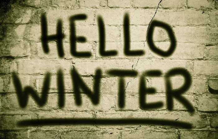 Gerahmter Druck : Hallo Winter-Konzept. Gerahmter Druck : Hallo Winter-Konzept.