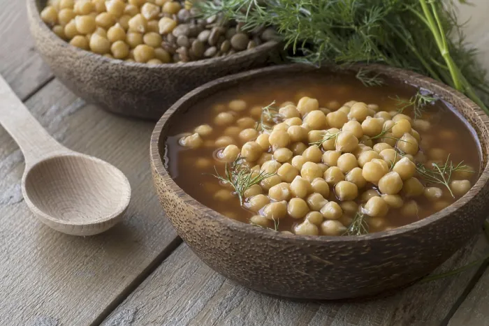 Gerahmter Druck : Hochwinkel-Linsensuppe-Konzept Gerahmter Druck : Hochwinkel-Linsensuppe-Konzept