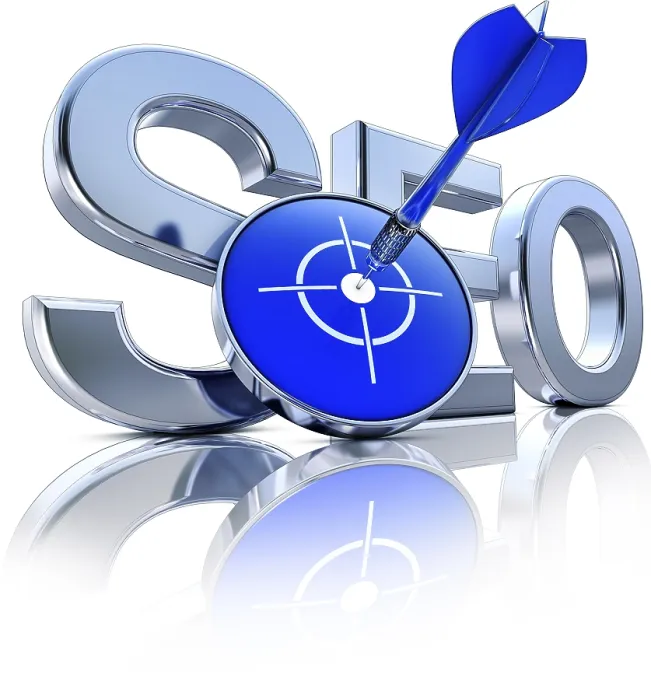 Gerahmter Druck : Hohe Auflösung-Renderng eines SEO-Icons.