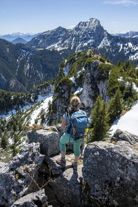 Gerahmter Druck : Wanderer auf der Gipfel von Breitenstein. Gerahmter Druck : Wanderer auf der Gipfel von Breitenstein.