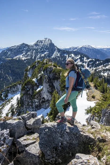 Gerahmter Druck : Wanderer auf der Gipfel von Breitenstein. Gerahmter Druck : Wanderer auf der Gipfel von Breitenstein.
