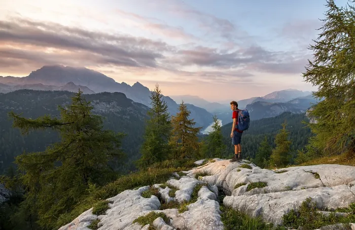 Gerahmter Druck : Wanderer auf dem Gipfel des Feldkogel. Gerahmter Druck : Wanderer auf dem Gipfel des Feldkogel.