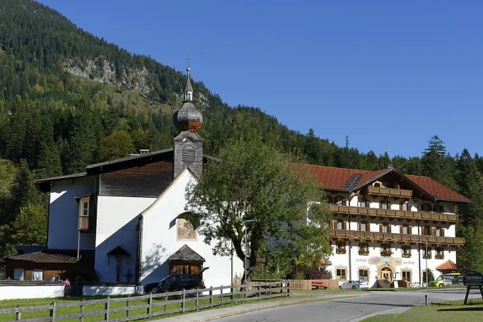 Gerahmter Druck : Hinterriß, Eng, Karwendel