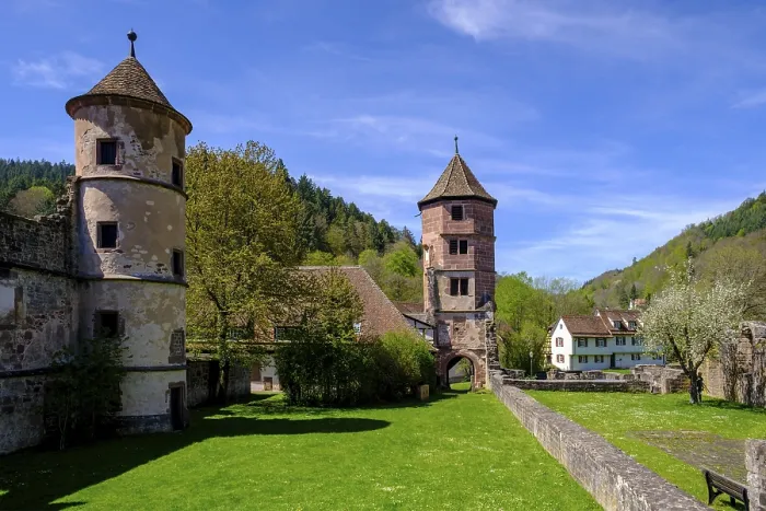 Gerahmter Druck : Hirsauer Kloster, ehemaliger Stiftskomplex von St. Gerahmter Druck : Hirsauer Kloster, ehemaliger Stiftskomplex von St.