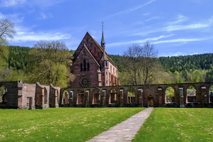 Gerahmter Druck : Hirsau Stift, ehemaliger Klosterkomplex von St. Gerahmter Druck : Hirsau Stift, ehemaliger Klosterkomplex von St.