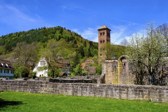 Gerahmter Druck : Hirsauer Kloster, ehemaliger Klosterkomplex von St.