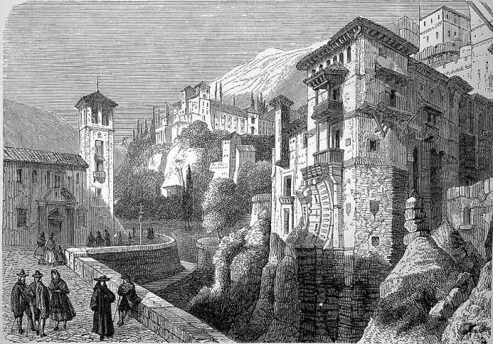 Gerahmter Druck : Im historischen Zentrum von Granada Gerahmter Druck : Im historischen Zentrum von Granada