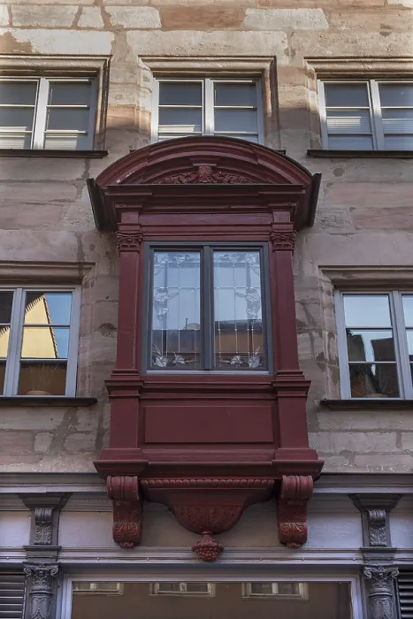 Gerahmter Druck : Historisches Chorlein, Nürnberg. Gerahmter Druck : Historisches Chorlein, Nürnberg.