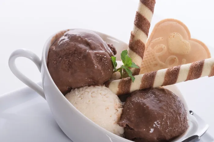 Gerahmter Druck : Zuhause hergestellter Eis.