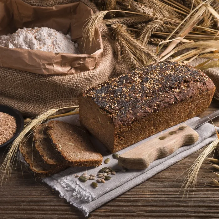 Gerahmter Druck : Hausgemachter Vollkornbrot Gerahmter Druck : Hausgemachter Vollkornbrot