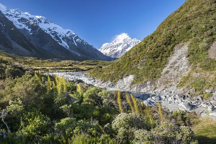 Gerahmter Druck : Hooker-Tal mit Blick auf Mount Cook Gerahmter Druck : Hooker-Tal mit Blick auf Mount Cook