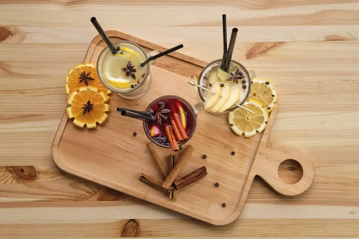 Gerahmter Druck : Heiße Fruchtdrinks, Himbeere mit Orange. Gerahmter Druck : Heiße Fruchtdrinks, Himbeere mit Orange.