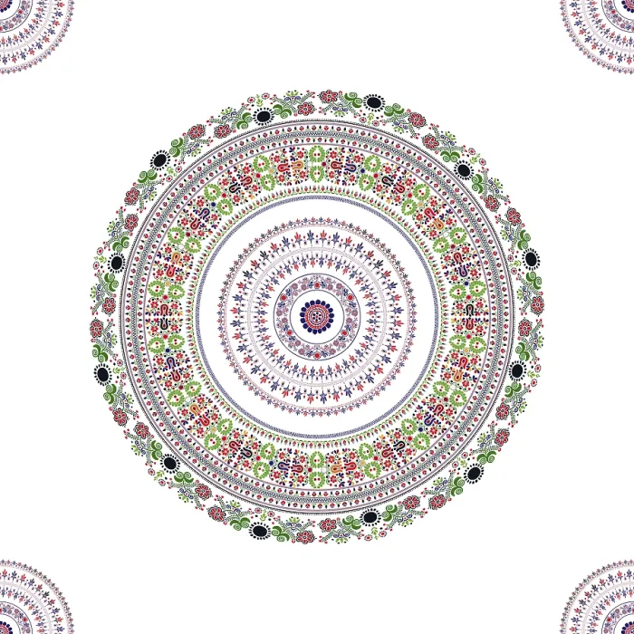 Gerahmter Druck : Ungarischer Dekorationsmuster Gerahmter Druck : Ungarischer Dekorationsmuster