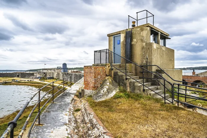 Gerahmter Druck : Hurst Point Leuchtturm und Hurst Castle Gerahmter Druck : Hurst Point Leuchtturm und Hurst Castle