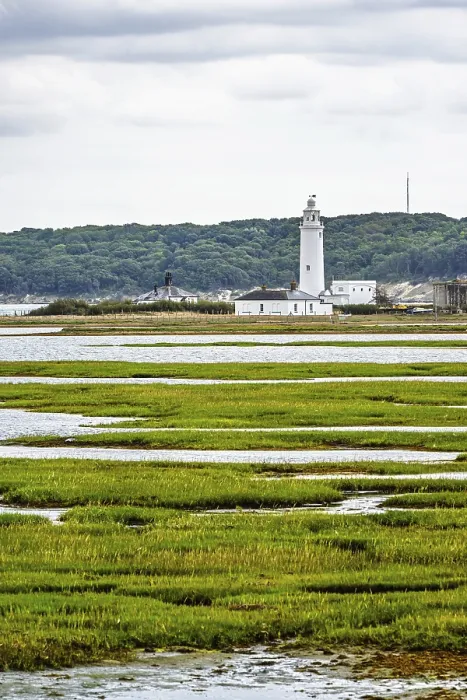 Gerahmter Druck : Hurst Point Leuchtturm und Hurst Castle Gerahmter Druck : Hurst Point Leuchtturm und Hurst Castle