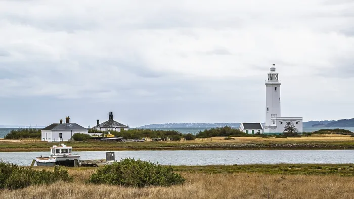 Gerahmter Druck : Hurst Point Leuchtturm und Hurst Castle Gerahmter Druck : Hurst Point Leuchtturm und Hurst Castle
