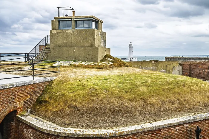 Gerahmter Druck : Hurst Point Leuchtturm und Hurst Castle Gerahmter Druck : Hurst Point Leuchtturm und Hurst Castle