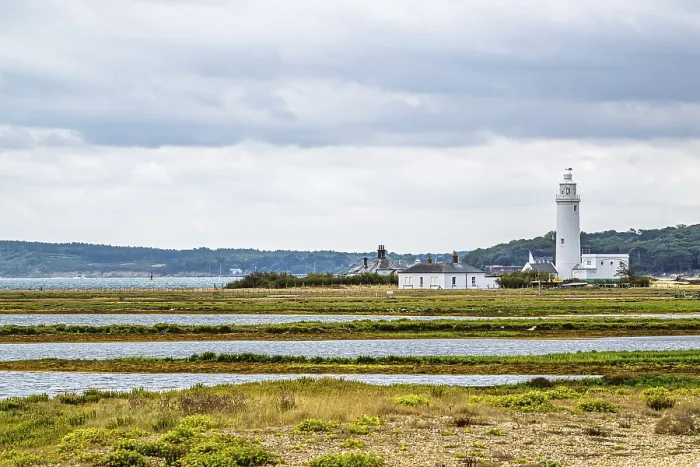 Gerahmter Druck : Hurst Point Leuchtturm und Hurst Castle Gerahmter Druck : Hurst Point Leuchtturm und Hurst Castle