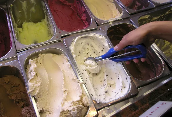 Gerahmter Druck : Eiscreme Gerahmter Druck : Eiscreme