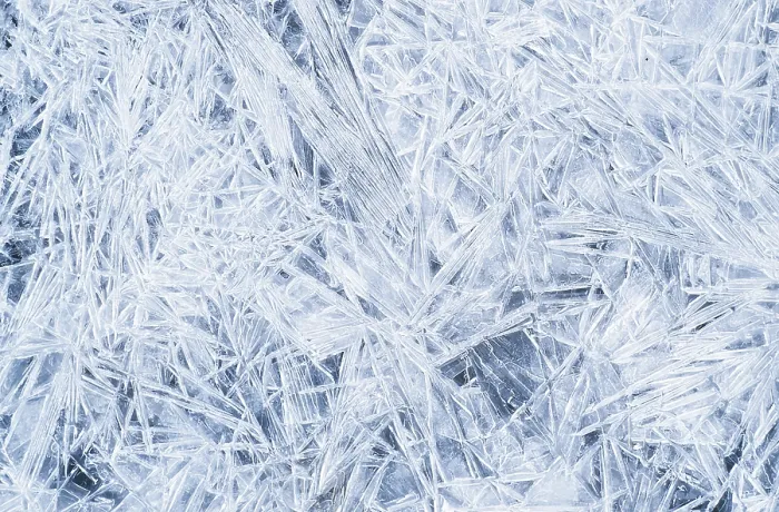 Gerahmter Druck : Ein Detail eines Eisschots. Gerahmter Druck : Ein Detail eines Eisschots.