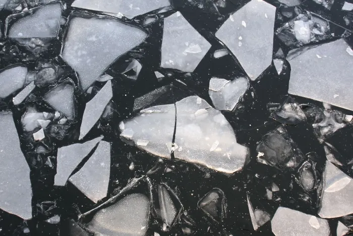 Gerahmter Druck : Eisschollen Gerahmter Druck : Eisschollen