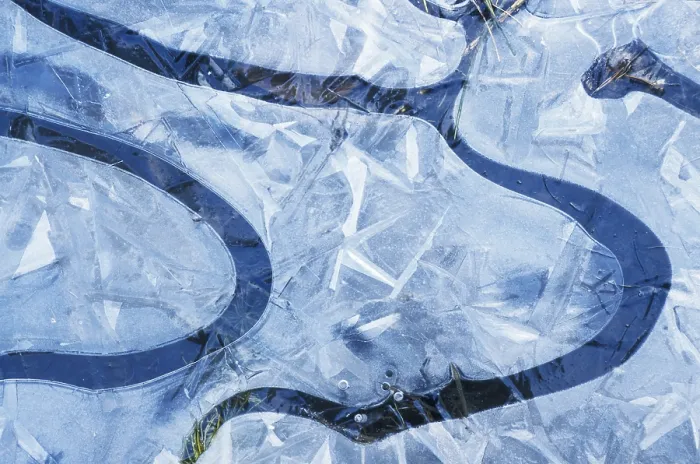 Gerahmter Druck : Eisformationen Gerahmter Druck : Eisformationen