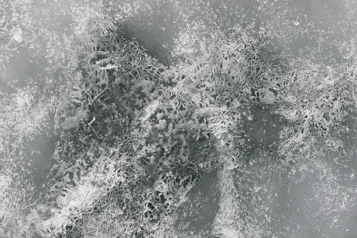 Gerahmter Druck : Eisschicht, Sankt-Lorenz-Strom Gerahmter Druck : Eisschicht, Sankt-Lorenz-Strom