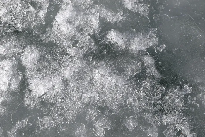 Gerahmter Druck : Eisstruktur, Sankt-Lorenz-Strom Gerahmter Druck : Eisstruktur, Sankt-Lorenz-Strom