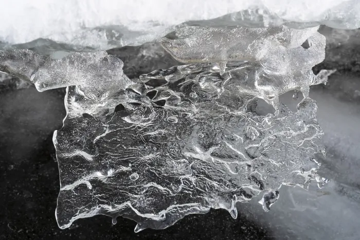 Gerahmter Druck : Eisstrukturen, Storsjon, Ostersund Gerahmter Druck : Eisstrukturen, Storsjon, Ostersund