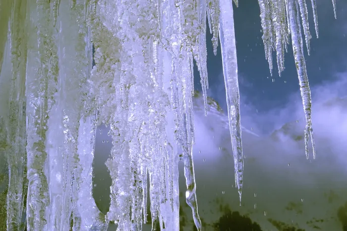 Gerahmter Druck : Icicles Gerahmter Druck : Icicles