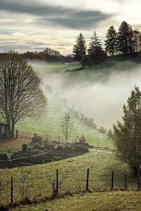 Gerahmter Druck : Ein Bild eines schönen Herbstlandschafts. Gerahmter Druck : Ein Bild eines schönen Herbstlandschafts.