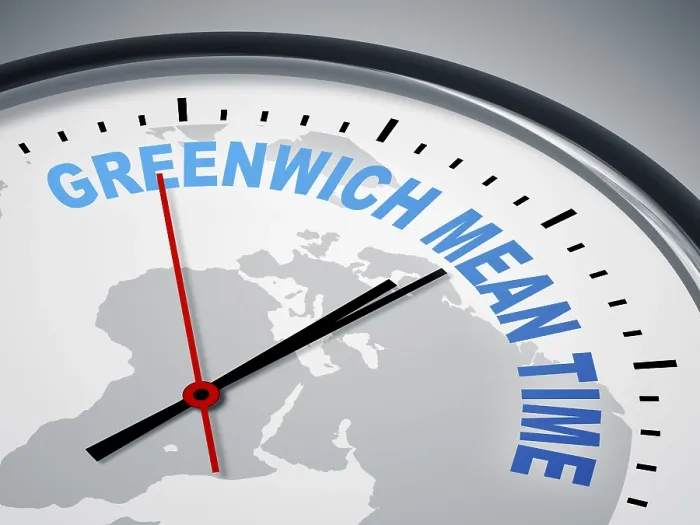 Gerahmter Druck : Ein Bild eines schönen Uhren mit Greenwich Mean Time. Gerahmter Druck : Ein Bild eines schönen Uhren mit Greenwich Mean Time.