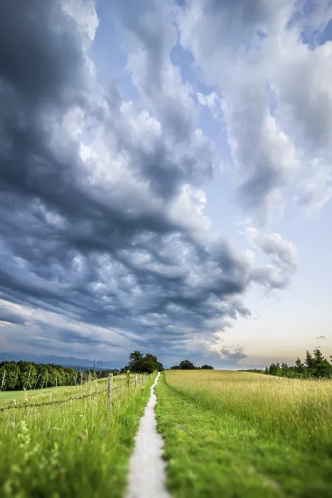 Gerahmter Druck : Ein Bild eines Weges zum Abendhimmel. Gerahmter Druck : Ein Bild eines Weges zum Abendhimmel.