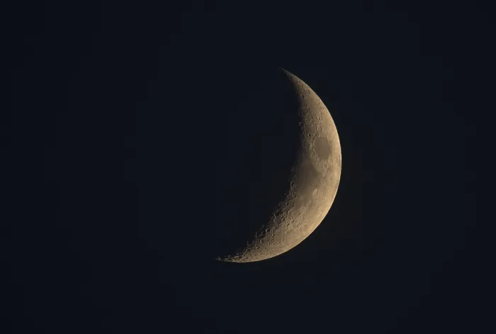 Gerahmter Druck : Wachsender Mond, Mondsichelmond. Gerahmter Druck : Wachsender Mond, Mondsichelmond.