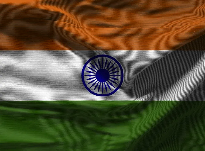 Gerahmter Druck : Indische Flagge mit Texturen auf Hintergrund. Gerahmter Druck : Indische Flagge mit Texturen auf Hintergrund.