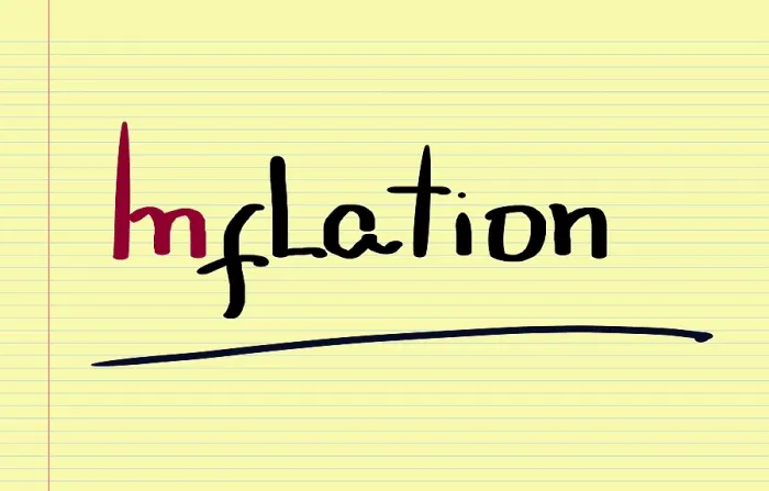 Gerahmter Druck : Inflations / Deflations-Konzept Gerahmter Druck : Inflations / Deflations-Konzept