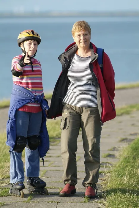 Gerahmter Druck : Rollschuhfahren Gerahmter Druck : Rollschuhfahren