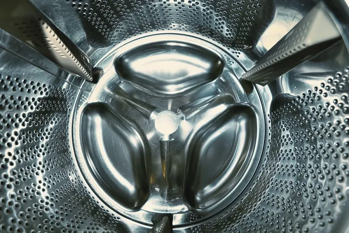 Gerahmter Druck : Im Inneren der Waschmaschine. Gerahmter Druck : Im Inneren der Waschmaschine.